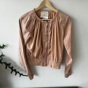 Anthropologie blush bomber